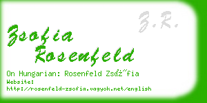 zsofia rosenfeld business card